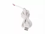Wtyk USB z przewodem białym 250cm