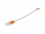 Wtyk 2-pin KLIK biały przewód 15cm
