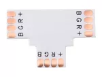 Złączka do taśmy led rgb 10mm PCB T
