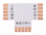 Złączka do taśmy led rgbw 12mm PCB T