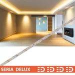 Taśma LED Delux 24V 160led/m SMD2835      7W/m 3000K IP20 1000lm/m 8mm CRI80 PL7Y 50m