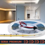 Taśma LED Premium cyfrowa 24V 576led/m  COB 18W/m CCT 2700-6500K IP20 1250lm/m 10mm CRI90 3Y 5m IC2811