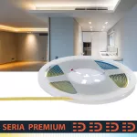 Taśma LED Premium slim 24V 608led/m COB  12W/m CCT 2700-6500K IP20 1100lm/m 5mm CRI90 3Y 5m