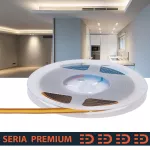 Taśma LED Premium free cut 12V 528led/m  COB 12W/m 4000K IP20 880lm/m 8mm CRI90 3Y 5m