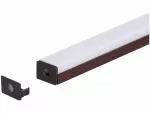 Zaślepka PCV Standard brązowa z otworem