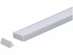 Zaślepka PCV Line Slim szara z otworem