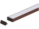 Zaślepka PCV Line Slim brązowa