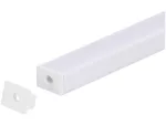 Zaślepka PCV Line biała z otworem