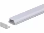 Zaślepka PCV Max szara z otworem