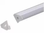 Zaślepka PCV Corner szara z otworem