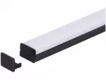 Zaślepka PCV Line Slim Extra czarna       z otworem