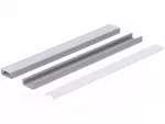 Profil led PCV Line Slim 16x7 1m szary ML