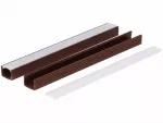 Profil led PCV Line 16x11 1m brązowy ML
