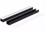 Profil led PCV Line 16x11 1m czarny ML