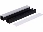 Profil led PCV Max Up 20x20 1m czarny ML