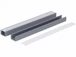 Profil led PCV Line 16x11 3m szary ML