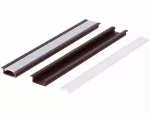 Profil led PCV Fuga Slim 16x7 1m brązowy ML