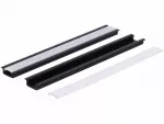 Profil led PCV Fuga Slim 16x7 1m czarny ML