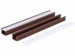 Profil led PCV Fuga 16x11 3m brązowy ML