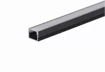 Profil led Standard 1m czarny z osłoną    mleczną MLF