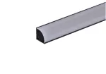 Profil led Corner C 3m czarny z osłoną    mleczną ML