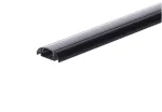 Profil led Basic Max 3m czarny z osłoną   przeźroczystą CL