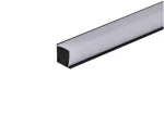 Profil led Corner Q 2m czarny z osłoną    mleczną ML