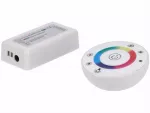 Sterownik LED RGB 3x6A okrągły RF biały 12-24V Prescot