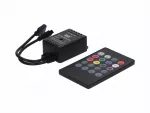 Sterownik LED RGB 3x2A Music 20-key IR czarny 12-24V Prescot