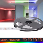 Taśma LED PL Premium wielokolorowa | Pełne spektrum RGB | 12V | 60 LED/m | SMD5050 | Rolka 5m | 3 lata gwarancji