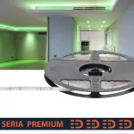 Taśma LED IP63 hermetyczna | Zielona | 12V | 60 LED/m | SMD2835 | Rolka 5m | 3 lata gwarancji