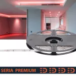 Taśma LED Premium IP63 hermetyczna | Czerwona | 12V | 60 LED/m | SMD2835 | Rolka 5m | 3 lata gwarancji
