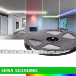 Taśma LED RGBW | Ciepła biała 3000K | 12V | 300 LED | 57W | SMD5050 | Rolka 5m | 2 lata gwarancji
