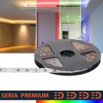 Taśma LED PL 4w1 Premium | Pełne spektrum RGB + Ciepła Biała 3000K | 12V | 60 LED/m | SMD5050 | Rolka 5m | 5 lat gwarancji