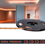  Taśma LED Premium | Pomarańczowa | 12V | 480 LED/m | COB | Rolka 5m | 3 lata gwarancji 