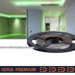 Taśma LED Premium | Zielona | 12V | 480 LED/m | COB | Rolka 5m | 3 lata gwarancji