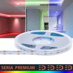Taśma LED Premium wielokolorowa | Pełne spektrum RGB | 12V | 810 LED/m | COB | Rolka 5m | 3 lata gwarancji