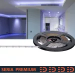 Taśma LED Premium | Niebieska | 12V | 480 LED/m | COB | Rolka 5m | 3 lata gwarancji