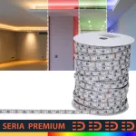 Taśma LED PL 4w1 Premium | Pełne spektrum RGB + ciepła biała 3000K | 12V | 60 LED/m | SMD5050 | Rolka 50m | 5 lat gwarancji