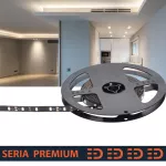 Taśma LED Premium black PCB | Neutralna biała 4000K | 12V | 60 LED/m | SMD2835 | Rolka 5m | 5 lat gwarancji