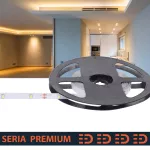 Taśma LED PL Premium | Ciepła biała 2800–3200K | 12V | 30 LED/m | SMD2835 | Rolka 40m | 5 lat gwarancji