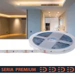 Taśma LED Premium IP63 hermetyczna | CRI90 | Ciepła biała 3200K | 12V | 60 LED/m | SMD2835 | Rolka 5m | 3 lata gwarancji
