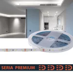 Taśma LED PL Premium IP63 hermetyczna | CRI90 | Zimna biała 6000K | 12V | 60 LED/m | SMD2835 | Rolka 5m | 5 lat gwarancji