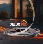 Polska taśma LED Delux Pro LOW BRIGHTNESS 126LED 24V | Ciepła biała 3000K | 280lm/m |  SMD2835  | Rolka 10m | 7 lat gwarancji 