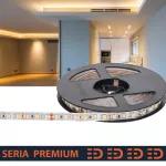 Taśma LED PL Premium | Ciepła biała 3000K | 12V | 120 LED/m | 1000lm/m | SMD2835 | Rolka 100m | 5 lat gwarancji