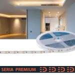 Taśma LED Premium IP63 hermetyczna | CRI90 | Ciepła biała 3200K | 12V | 120 LED/m | SMD2835 | Rolka 5m | 3 lata gwarancji