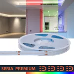 Taśma LED Premium | Pełne spektrum RGB + neutralna biała 4000K | 24V | 784 LED/m | 950lm/m | Ra90 | COB | Rolka 5m | 3 lata gwarancji