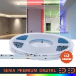 Taśma LED Premium CYFROWA | Pełne spektrum RGB + neutralna biała 4000K | 24V | 784 LED/m | 900lm/m | Ra90 | COB | IC2814 | Rolka 5m | 3 lata gwarancji