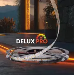 Polska taśma LED Delux Pro 24V 180LED | Biała ciepła 3000K  | 1800lm/m |  SMD2835 | Rolka 10m | 7 lat gwarancji