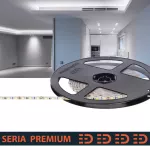 Taśma LED PL Premium Slim 4mm | Zimna biała 6500K | 12V | 120 LED/m | 1100lm/m | SMD2835 | Rolka 5m | 5 lat gwarancji
